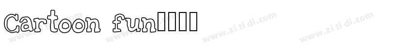 Cartoon fun字体转换